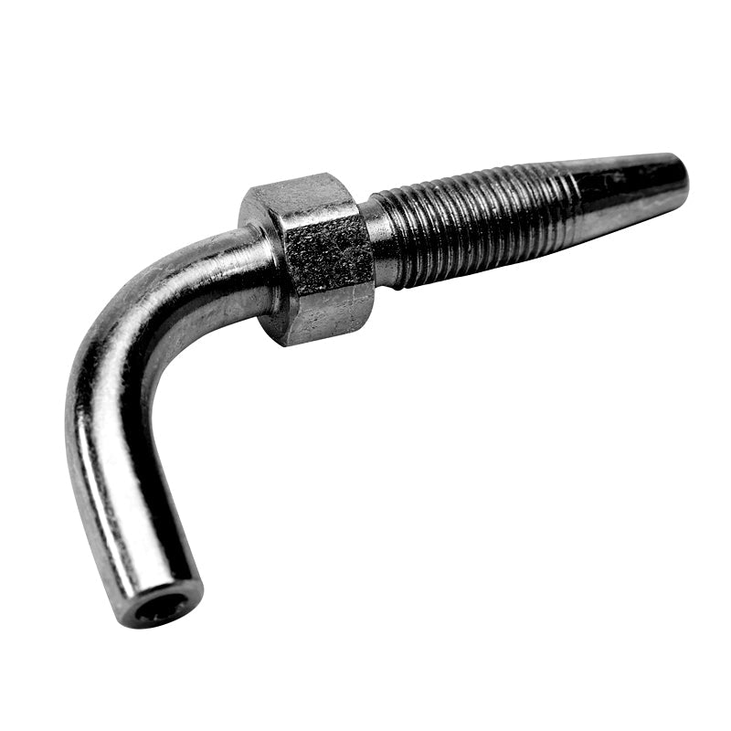 Alemlube 11.2mm  90° hose end stud - 35mm long 5500152