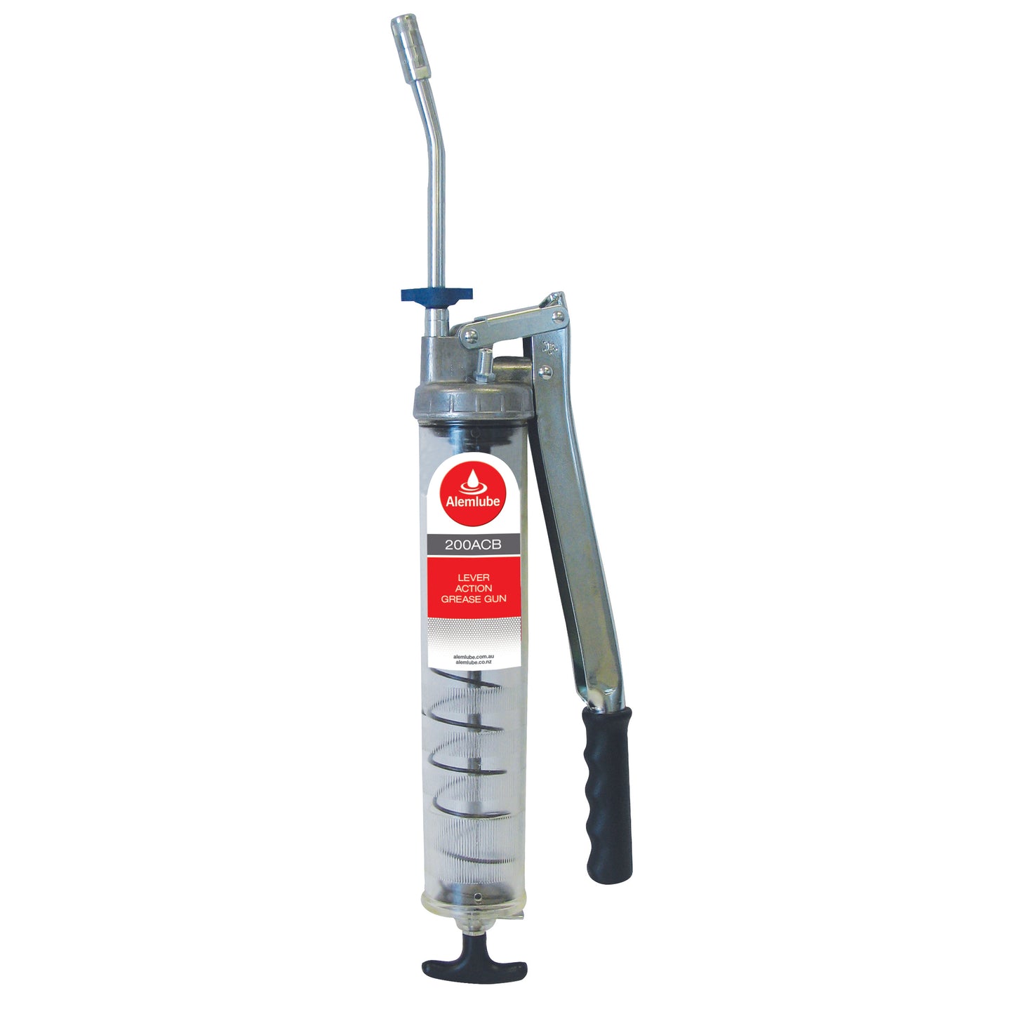 Alemlube 400g Clear Barrel Lever Action Grease Gun 200ACB
