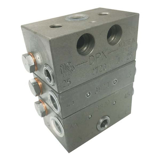 Alemlube 5 outlets (3 section) DPX3-5