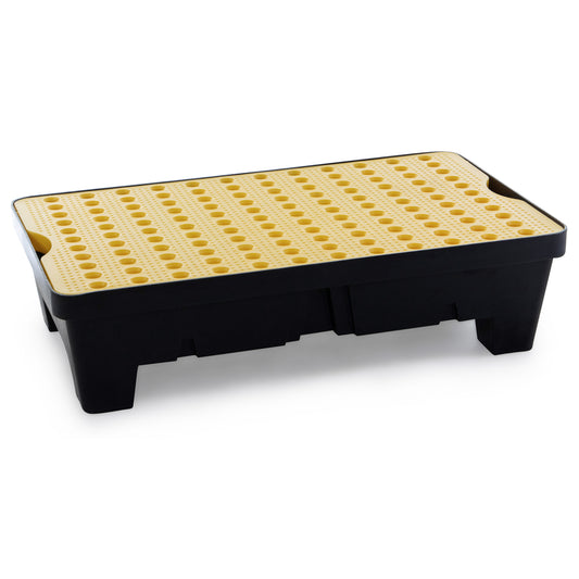 Alemlube 60L Spill Tray with Platform ST2-60-YE-BK