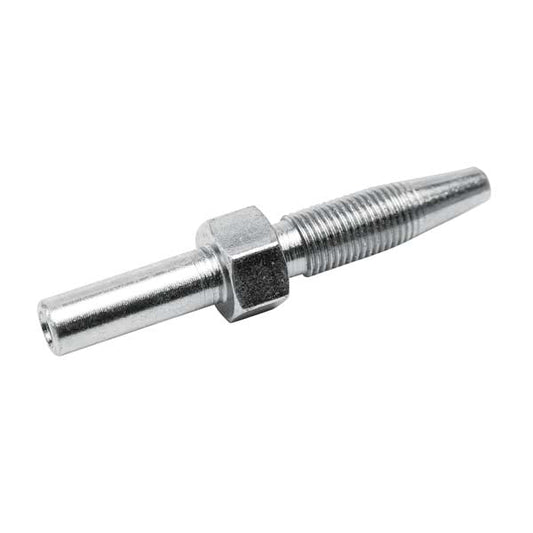 Alemlube 8.3mm hose end stud, straight - 30mm long 5500085