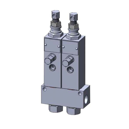 Alemlube ASL-1-R5 standard volume one stage grease injector manifold ASL-M1A-000-R5