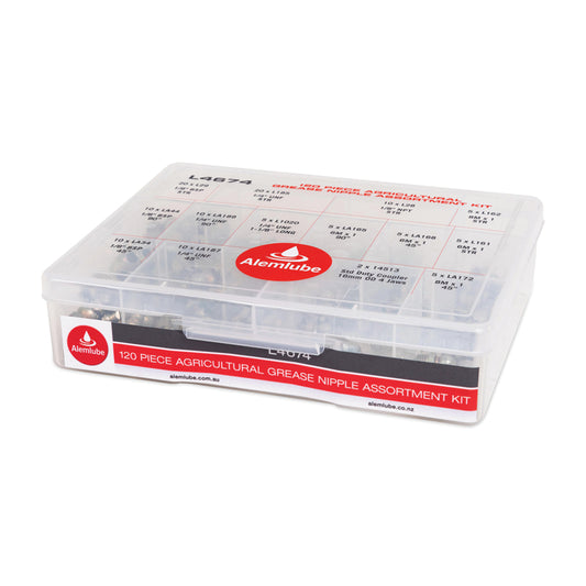Alemlube Agricultural Grease Nipple Assortment Kit L4674