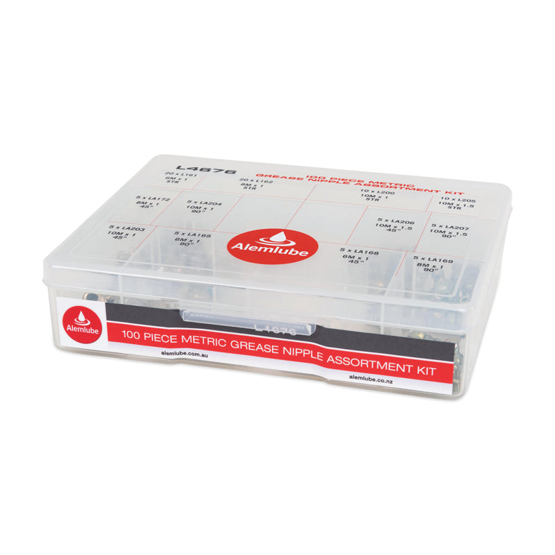 Alemlube Metric Grease Nipple Assortment Kit L4676
