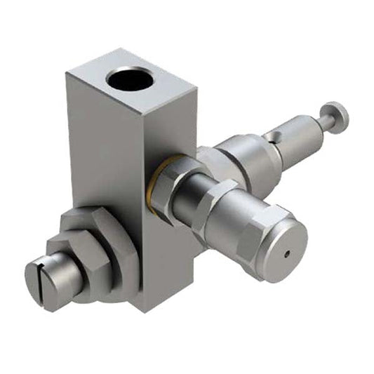 Alemlube adjustable pump element with relief valve (0.90-3.68cc/min adjustable) 90.900.3