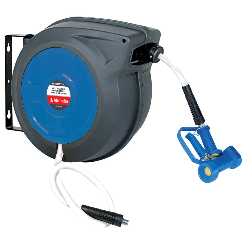 Hot Water Hose Reel with Washdown Gun HR30070C