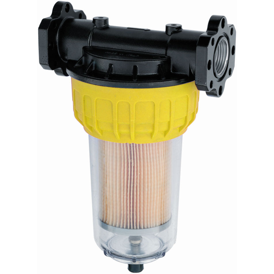 Piusi Filter 1" Piusi, Clear Plastic Bowl, 100LPM 611200