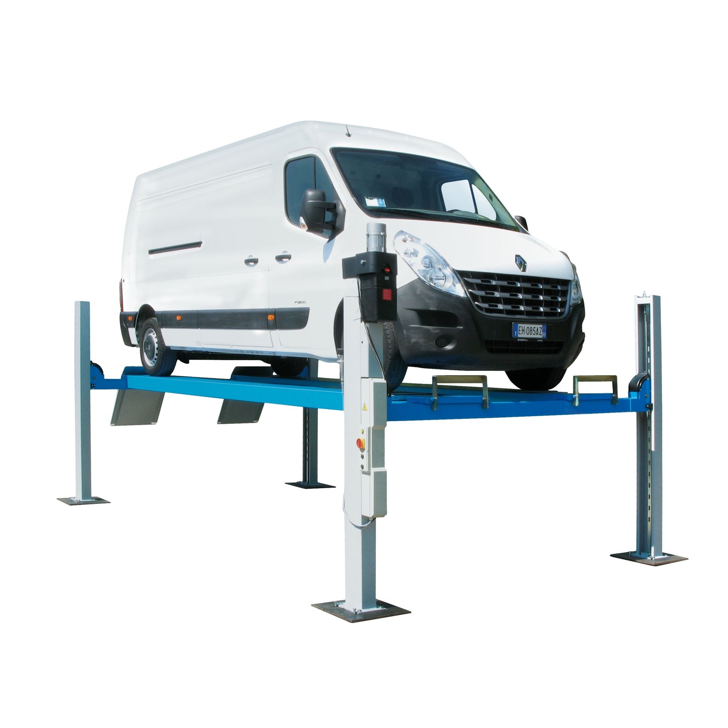 Ravaglioli 6.5t 4-Post Electro-Hydraulic Commercial Vehicle Hoist FLAT RUNWAYS RAV4651L