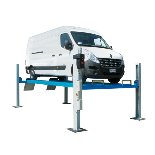 Ravaglioli 6.5t 4-Post Electro-Hydraulic Commercial Vehicle Hoist FLAT RUNWAYS RAV4651L