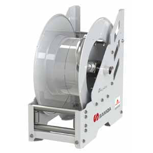 Samoa 1-1/2" ID spring rewind hose reel, 15m capacity D bare 508890