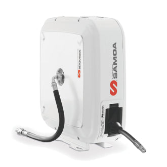 Samoa 15m covered oil reel complete with 15m x 12mm ID hose and hose stop 507222