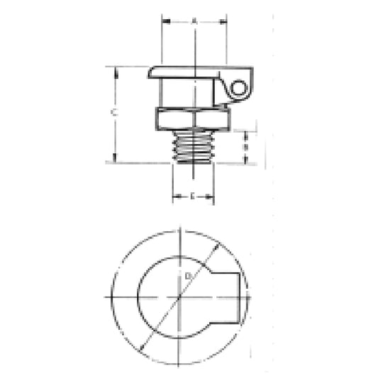 Style C, 1/8" BSP, Vertical C1787