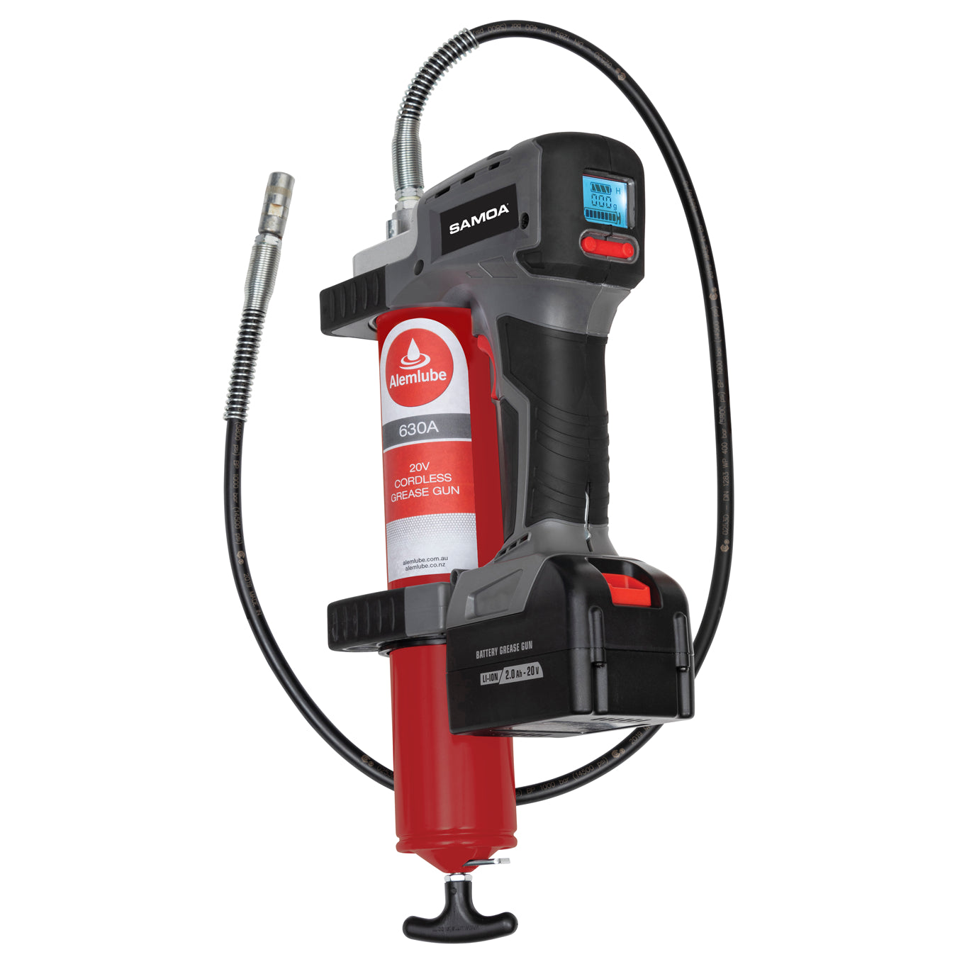 Alemlube 450g 20V Lithium-ion Cordless Grease Gun 630A