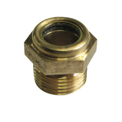 Brass, Perspex Window, Style BW, 1/2" BSP, Reflec BW4041PR