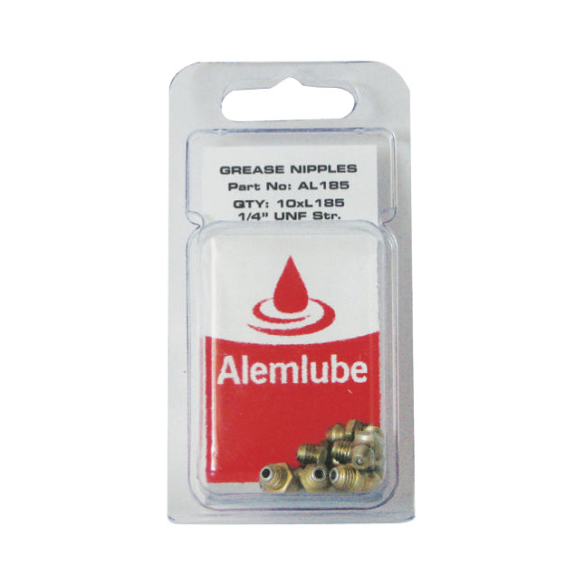 DISPLAY PACK OF 10 1/4" UNF STR AL185