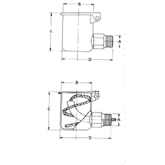 Style M, 1/4" BSP, 90  M3025WF